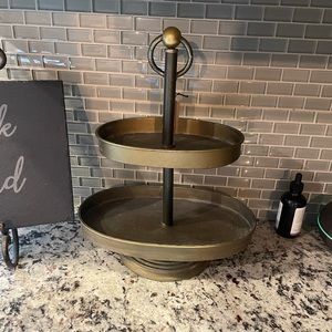 Tiered Metal Tray